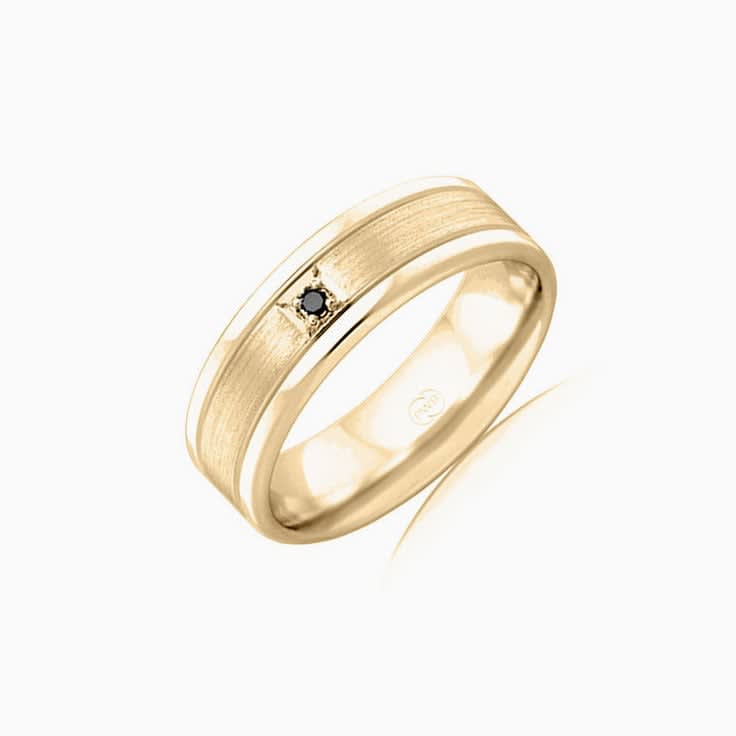 Black Diamond Mens wedding ring F4009