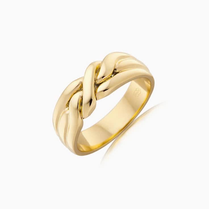 Yellow Gold Twisted Wedding Ring