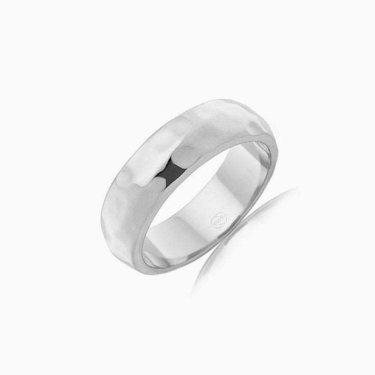 Hammered Finish Mens wedder J3361