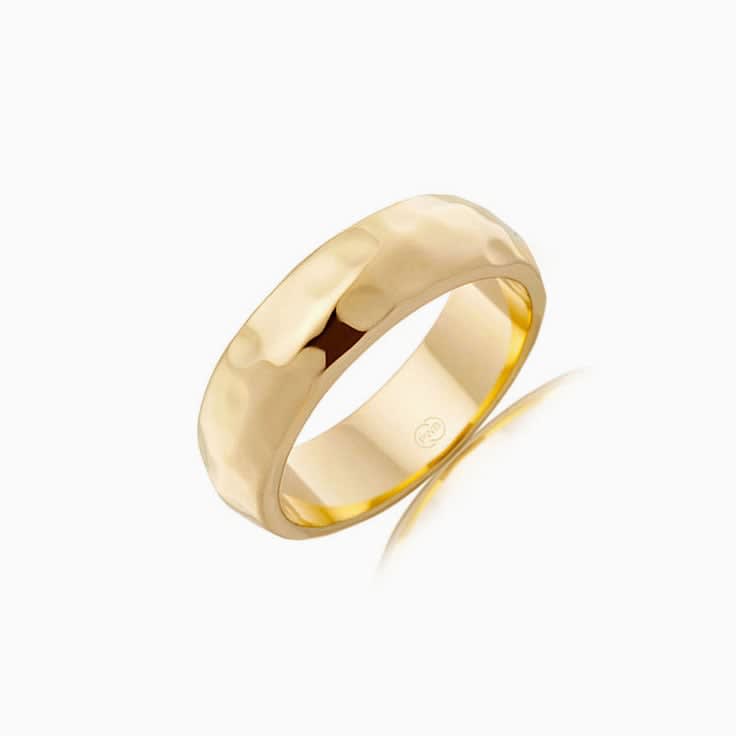 Hammered Finish Mens wedder J3361