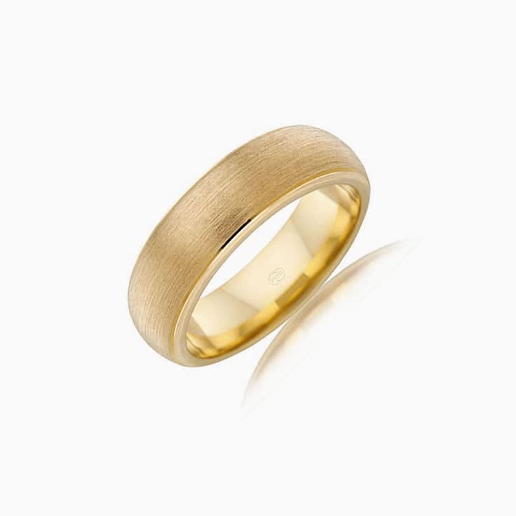 Matt and polish wedding ring BE2773