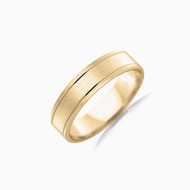 Matt finish Mens Wedding band F2774