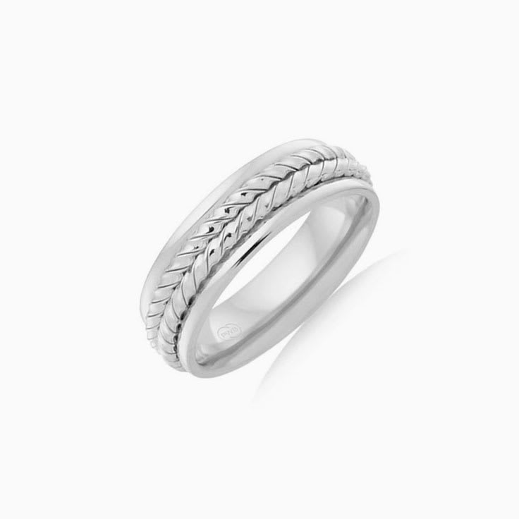 Patterned Mens Wedding ring J1960