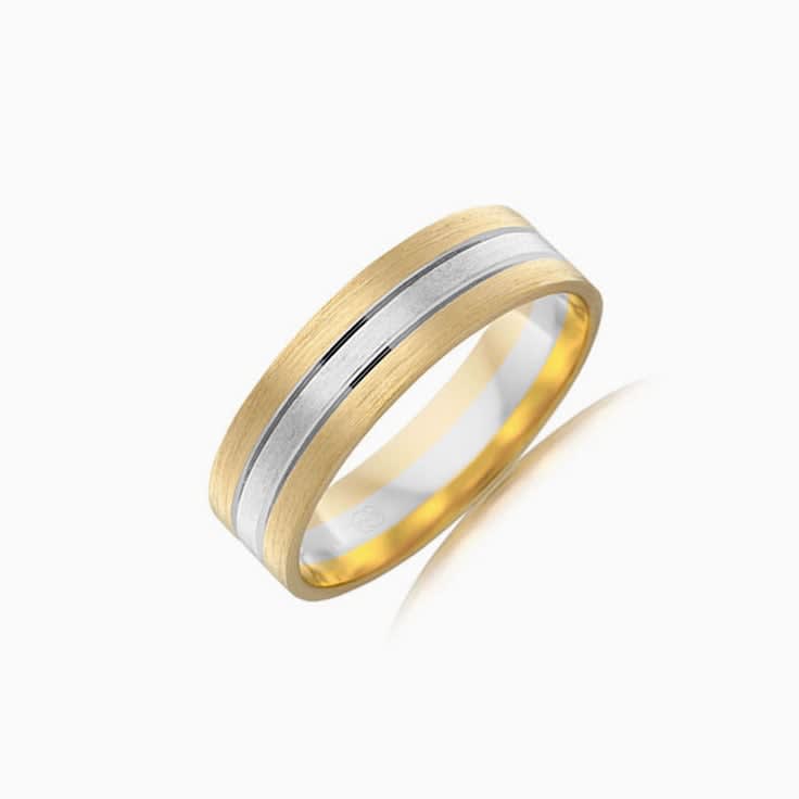 Double Grooved Wedding ring 2T2781