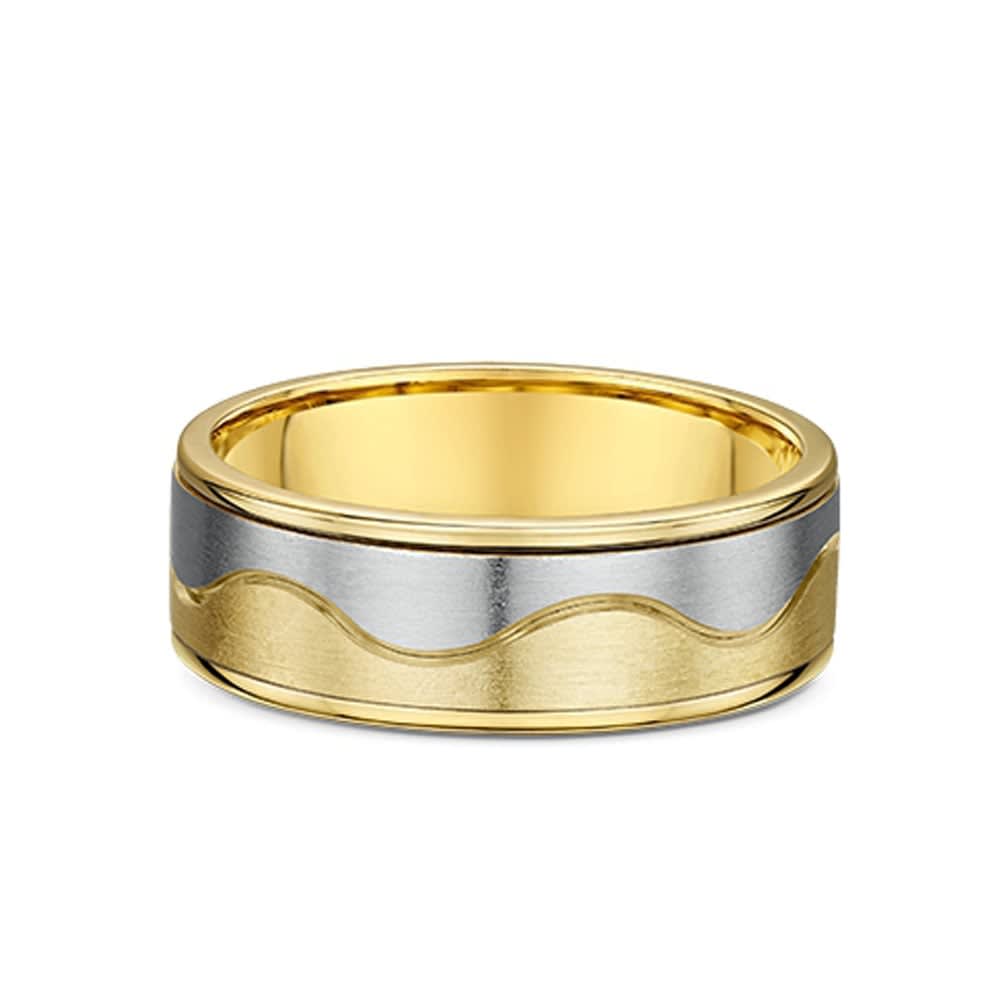 Wave Pattern Mens Wedding Band