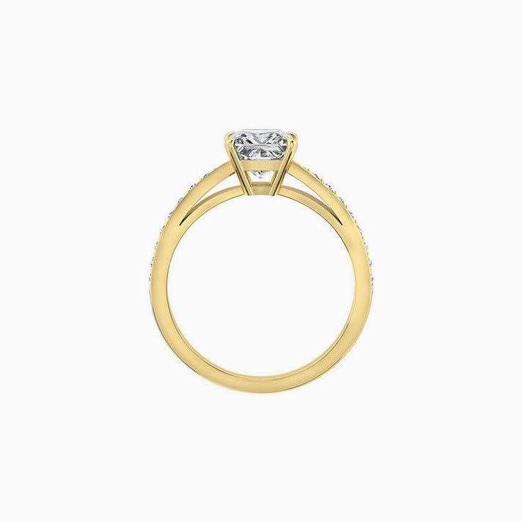 Classic Princess cut diamond engagement ring