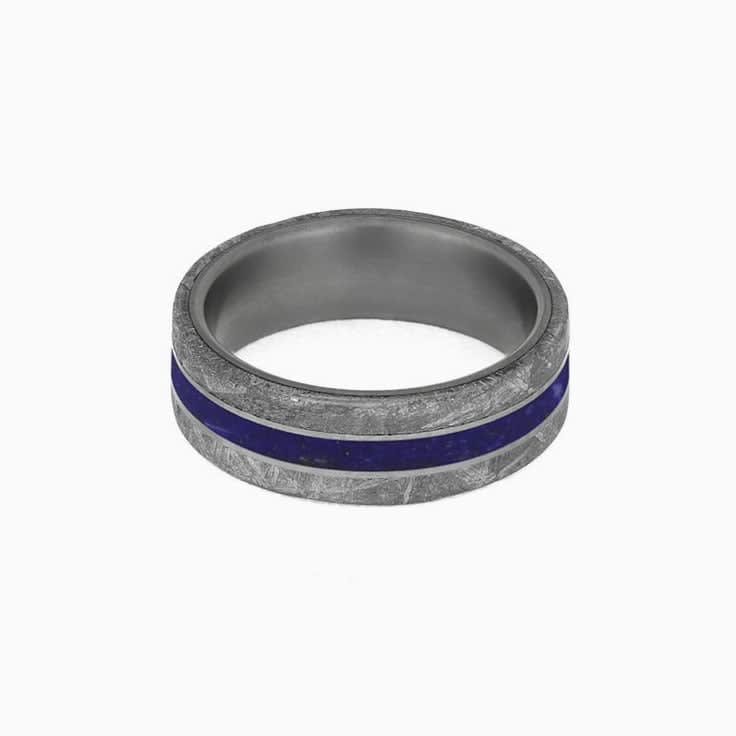 Lapis Lazuli With Meteorite and Titanium