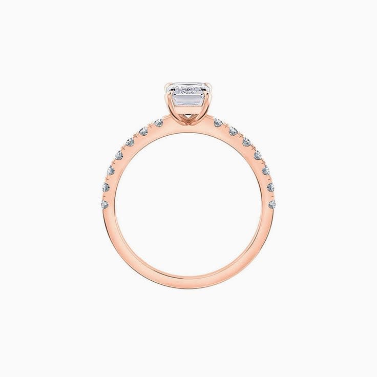 Lab grown emerald cut diamond