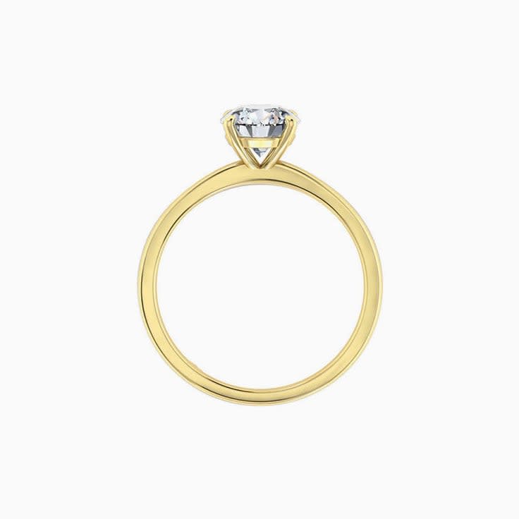 Round Brilliant Cut With Four Claw Engagement Ring