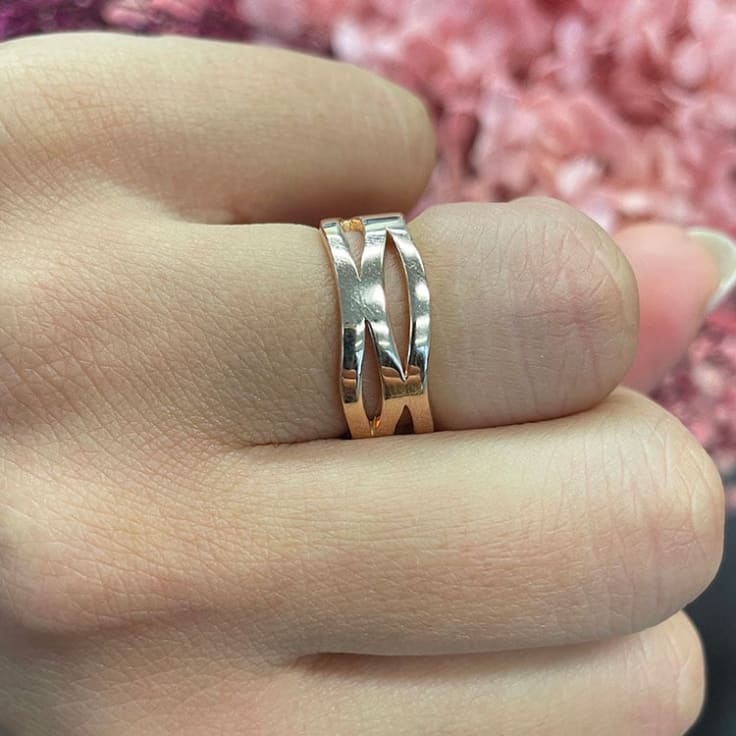Ladies plain wave ring WR3218