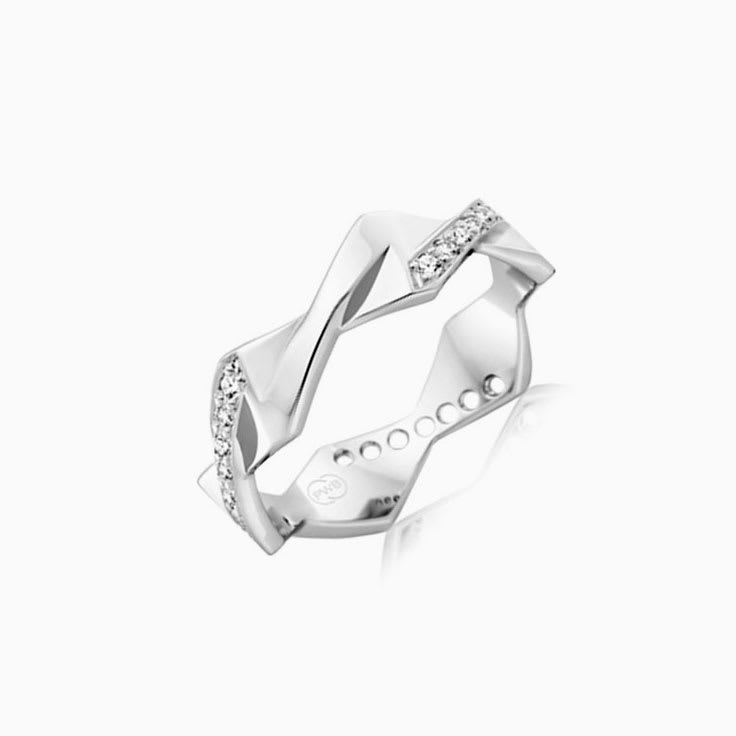 Patterned Diamond Dress ring F4114