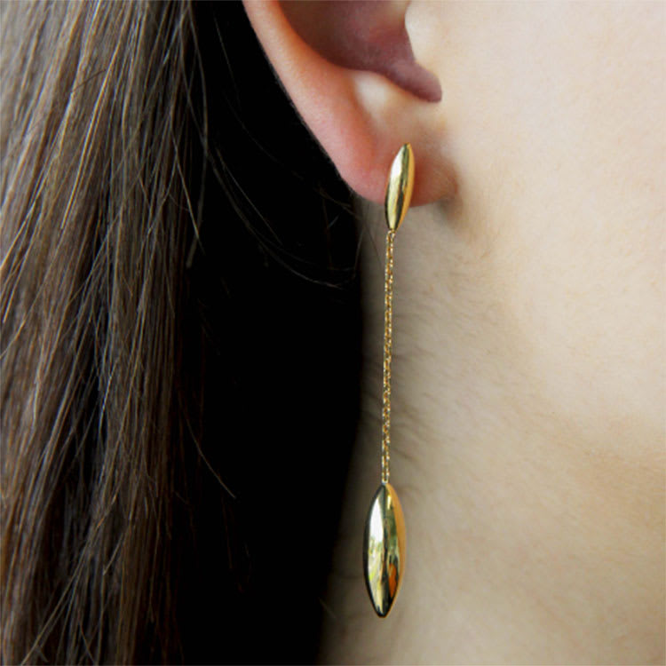 Single drop earrings C098