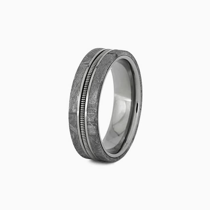 Meteorite Band with Guitar string
