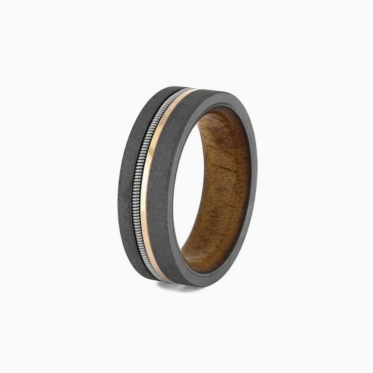 Guitar string with gold and Tantalum