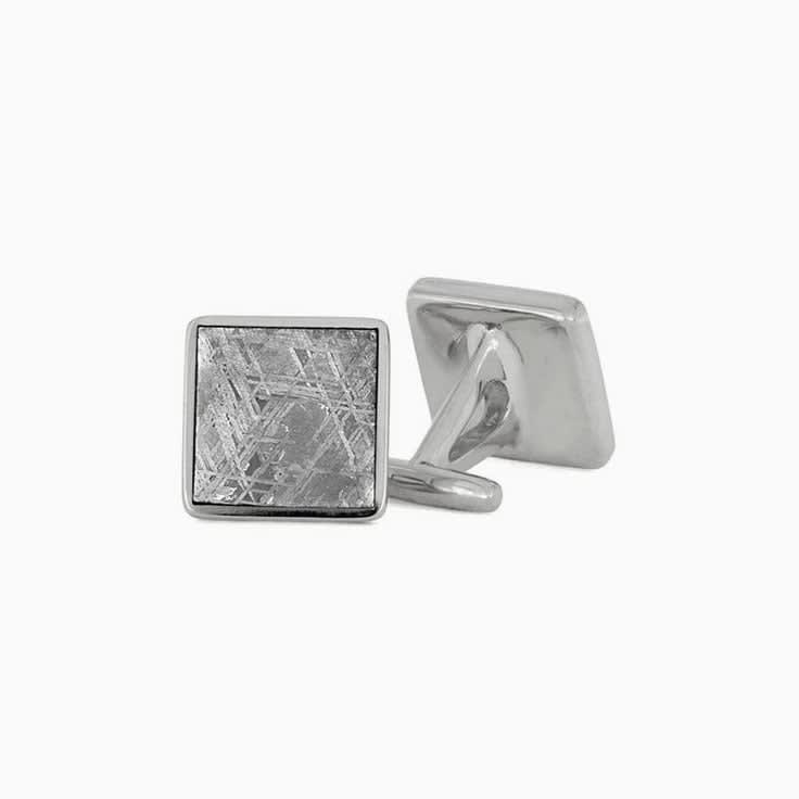 Square Meteorite Cufflinks