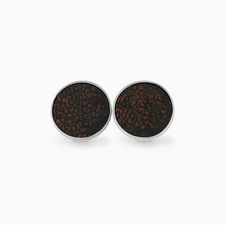 whiskey barrel oakwood cufflinks