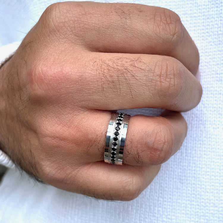 mens diamond wedding ring 7094