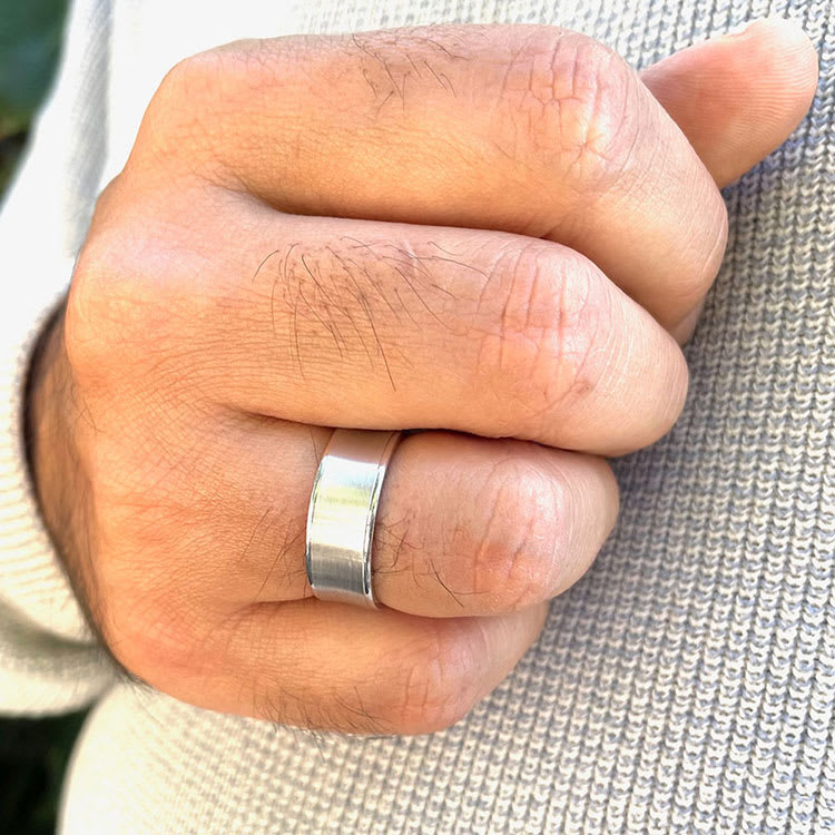 Matt finish mens ring 4096