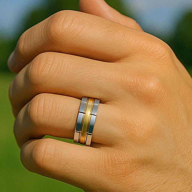 mens wedding ring 5050