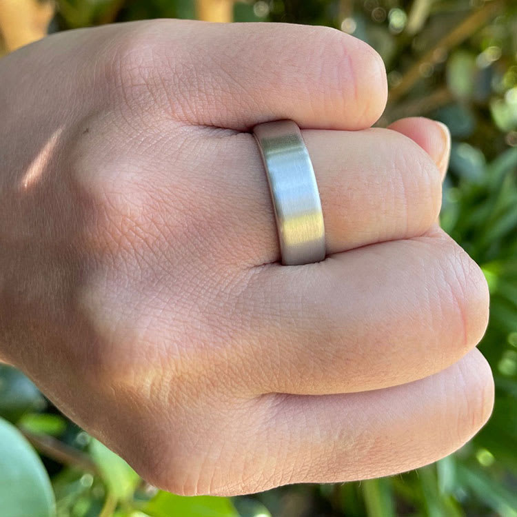 Classic brushed mens ring 3033