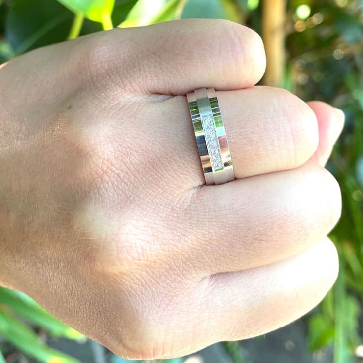 Diamond mens ring 7042