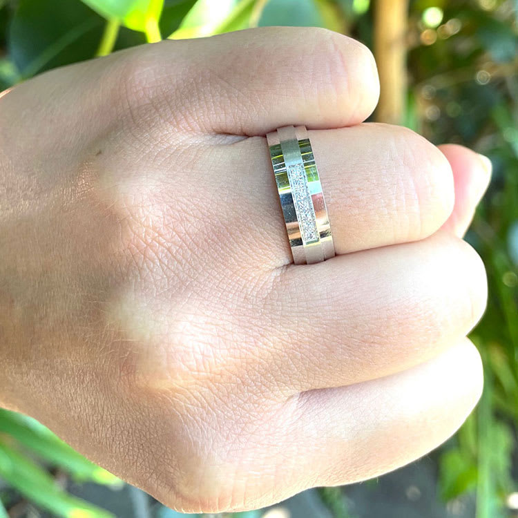 Diamond mens ring 7042