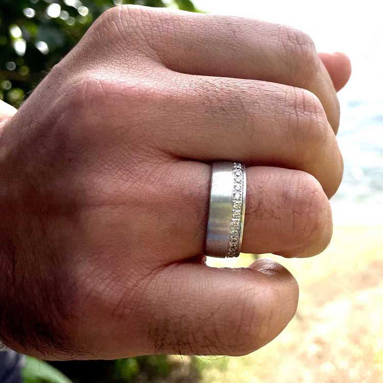 diamond mens ring 7098