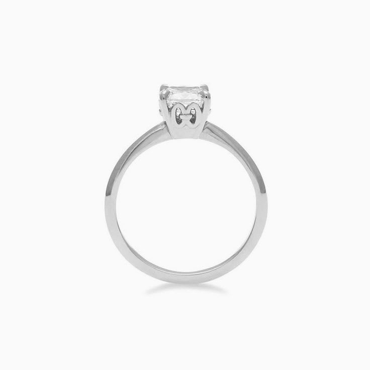 Classic Cushion cut engagement ring