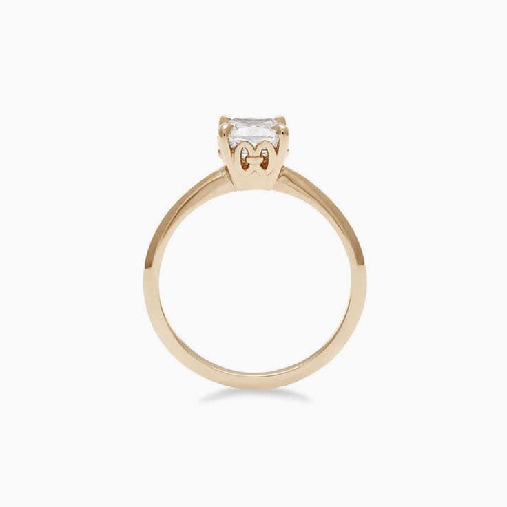 Classic Cushion cut engagement ring