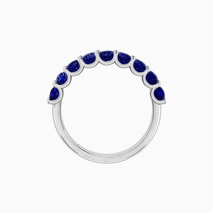 Blue sapphire wedding ring