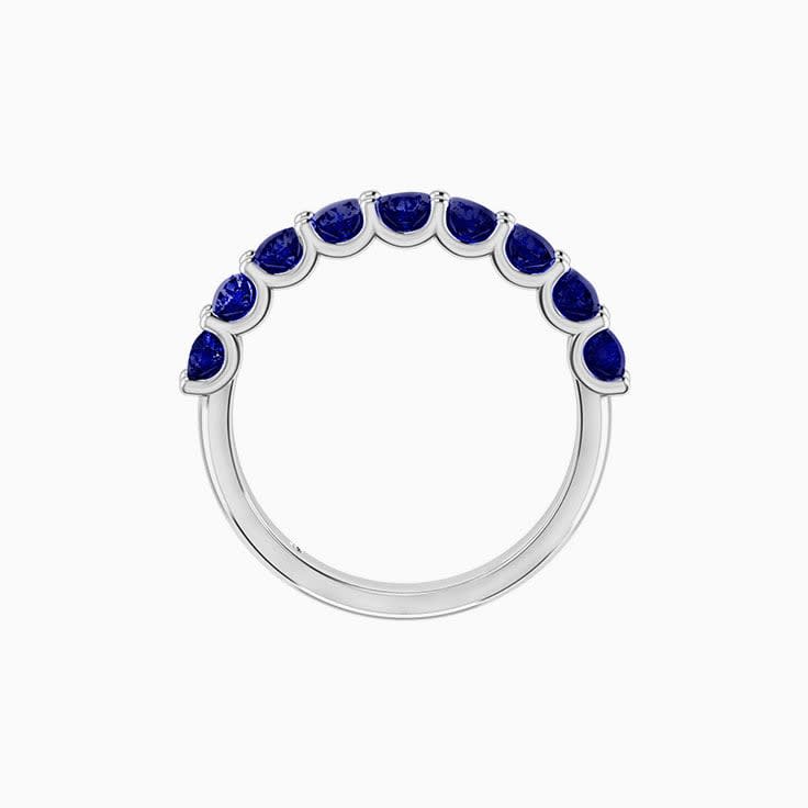 Blue sapphire wedding ring