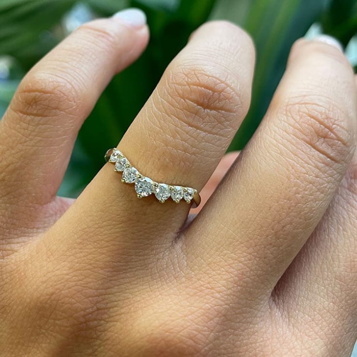 Tiara wedding band