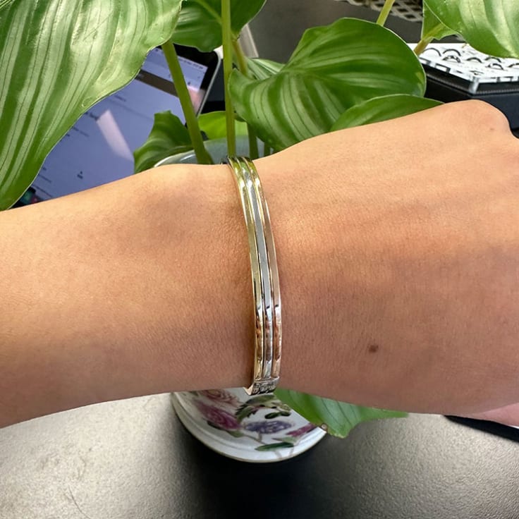 Italian Triple Tone Bangle