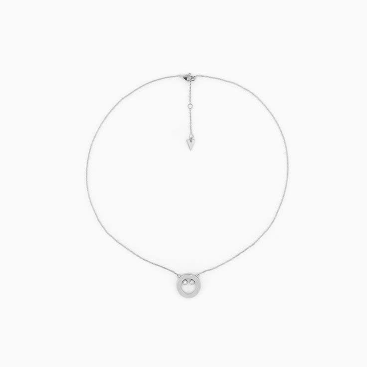 Gold and Diamond Circle Necklace