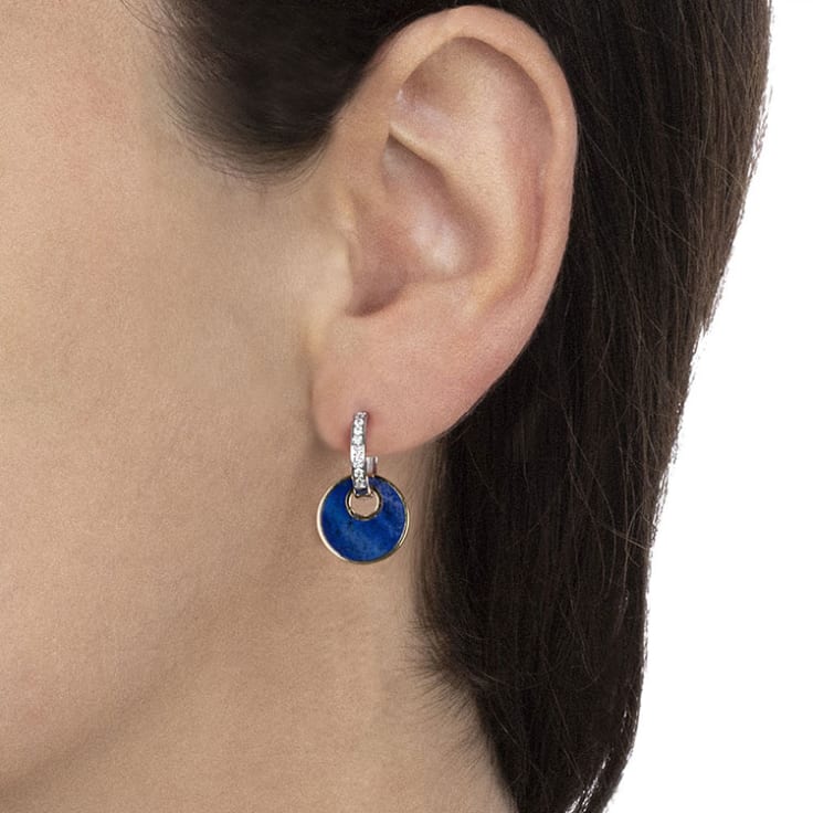 Blue Lapis Lazuli Drop Earrings