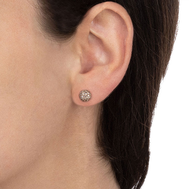 Rose Gold And Diamond Studs