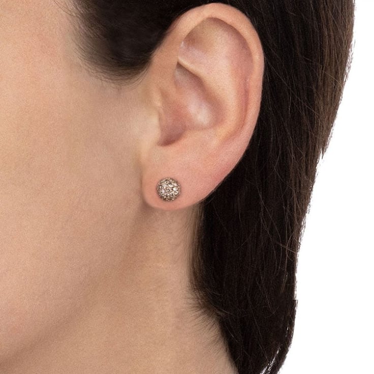 Rose Gold And Diamond Studs