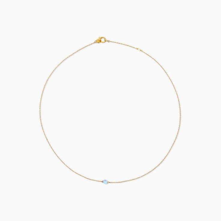Milky Aquamarine Necklace