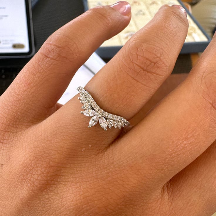 Marquise Diamond Tiara Ring